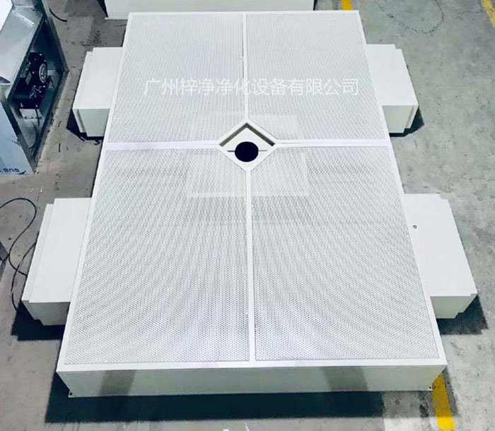 層流送風天花通過高效過濾器過濾后的空氣以均勻流速向下送風